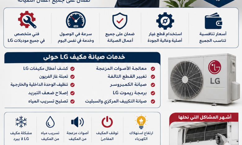 صيانة مكيف LG حولي